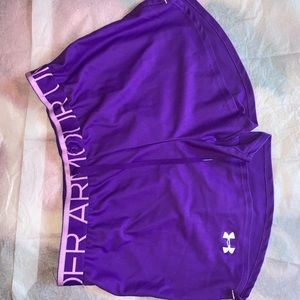 Purple Loose Athletic Shorts